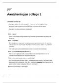 Volledige AANTEKENINGEN van College 1-7 Leren & Cognitie 