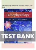 Test Bank For Pathophysiology, 7th - 2022 All Chapters - 9780323761550