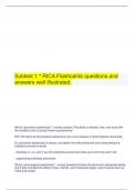   Subtest 1 * RICA Flashcards questions and answers well illustrated.