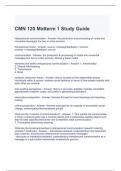 CMN 120 Midterm 1 Study Guide latest updated