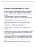 CMN 120 Exam 3-Final Study Guide with complete solutions