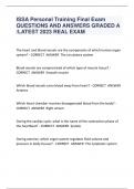 ISSA Personal Training Final Exam QUESTIONS AND ANSWERS GRADED A /LATEST 2023 REAL EXAM   