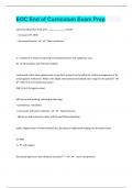 EOC End of Curriculum 103 Exam Prep Questions And Answers