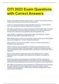 Bundle For CITI Exam Questions with Correct Answers