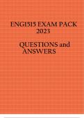 ENG1515 EXAM PACK 2023