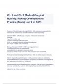 Davis Advantage for Understanding Medical-Surgical Nursing: Making Connections to Practice By  Linda S. Williams Test Bank Latest Update (A+ GRADED)