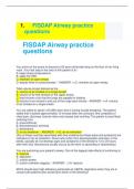 FISDAP Airway practice questions and Answer 2023 