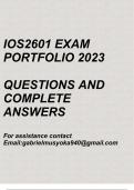 Interpretation of Statutes(IOS2601 Exam portfolio 2024)
