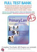 Primary Care Art and Science of Advanced Practice Nursing An Interprofessional Approach 5th 6th edition Dunphy Test Bank