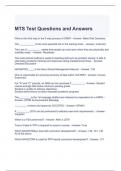 MTS Test Questions and Answers 2023
