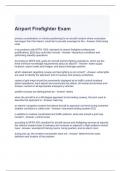 Airport Firefighter Exam 2023 Questions and Answers