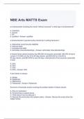 NBE Arts MATTS Exam with 100% correct Answers