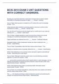 BCIS 2610 EXAM 3 UNT QUESTIONS WITH CORRECT ANSWERS.