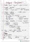 Class 11 Biological classification ncert handwritten notes 