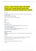 STUDY THIS! PRAXIS 5001 READING PRACTICE EXAM QUESTIONS AND ANSWERS 2023(DIAGRAMS INCLUDED)