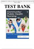 test bank for Community Public Health Nursing 7th edition
