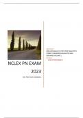 2023-2024 NCLEX PN TEST PREP EXAM WITH  CORRECT ANSWERS HIGHLIGHTED AND  EXPLAINED VOLUME 1