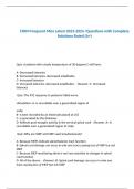 CNIM Frequent Miss Latest 2023-2024 /Questions with Complete Solutions Rated (A+)