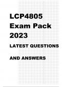 LML4805 EXAM PACK.