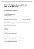 BIOD 152: Module 6 exam 2023 with 100% correct answers