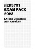 PED3701 EXAM PACK 2023.