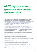 AAET registry exam  questions with correct  answers 202