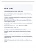 NCLE Exam 2023 Questions and Answers