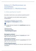 Samenvatting PINCODE economie Havo 4/5 hoofdstuk 1&2  katern 3