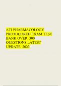 ATI Pharmacology Proctored Exam Test bank 1