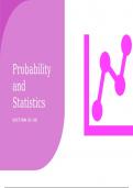 Probability and Statistics Presentation 