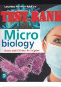 TEST BANK for Microbiology: Basic and Clinical Principles, 1st edition by Lourdes Norman-McKay | All 21 Chapters