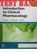 TEST BANK for Introduction to Clinical Pharmacology 10th Edition by Visovsky Constance, Zambroski Cheryl and Shirley Hosler | Complete Chapters 1-20