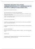 ENDPOINT SECURITY SOLUTIONS ADMINISTRATOR EPO 5.10 - INTRODUCTION TO ESS WITH COMPLETE SOLUTIONS 100% 