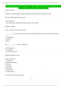 NUR3125: PATHOPHYSIOLOGY EXAM 1STUDY GUIDE WITH COMPLETE SOLUTION