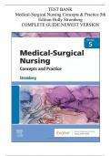 Test Bank For Medical Surgical Nursing 5th Edition By Holly K. Stromberg Chapter 1-49 Newest Version 2024