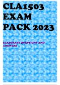 CLA1503 EXAM PACK 2023