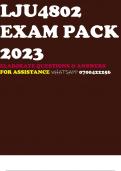 LJU4802 EXAM PACK 2023