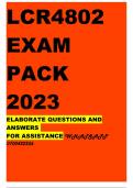 LCR4802 EXAM PACK 2023