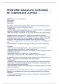 WGU D092: Educational Technology for Teaching and Learning