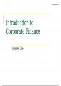 Introduction to Corporate Finance Latest Verified Review 2023 Practice Questions and Answers for Exam Preparation, 100% Correct with Explanations, Highly Recommended, Download to Score A+