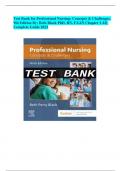 Test Bank for Professional Nursing: Concepts & Challenges, 9th Edition By: Beth Black PhD, RN, FAAN Chapter 1-16| Complete Guide 2023