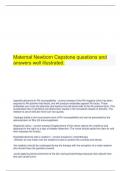   Maternal Newborn Capstone questions and answers well illustrated.