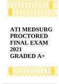 ATI MEDSURG PROCTORED FINAL EXAM 2021 GRADED A+