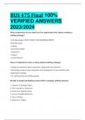 BUS 475 Final 100%  VERIFIED ANSWERS  2023/2024