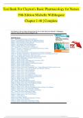 TEST BANK - Clayton’s Basic Pharmacology for Nurses 19th Edition Michelle Willihnganz, All Chapters 1 - 48, Newest Version