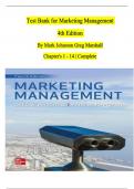 TEST BANK For Marshall and Johnston, Marketing Management 4th Edition, Verified Chapters 1 - 14 Complete Newest Version