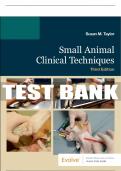 Test Bank For Small Animal Clinical Techniques, 3rd - 2021 All Chapters - 9780323680271