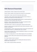 GIA Diamond Essentials Exam Questions and Answers