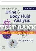 Test Bank For Fundamentals Of Urine And Body Fluid Analysis, 5th - 2023 All Chapters - 9780323711975