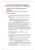 Chapter 08: Contraception and Abortion Lowdermilk: Maternity & Women’s Health Care, 11th Edition